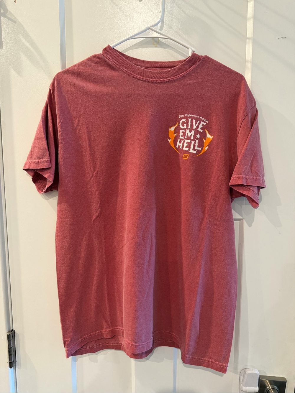 BPN Maroon 'Give Em Hell' Graphic Short Sleeve Tee